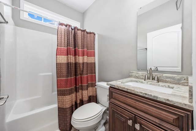 108 Silver Peak Dr, Conway, SC 29526 - bathroom with toilet, shower / tub combo with curtain, and vanity