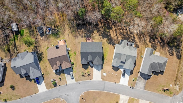 aerial view featuring a residential view