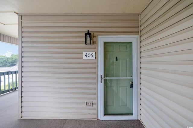 view of entrance to property