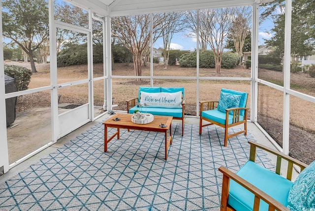 view of sunroom / solarium