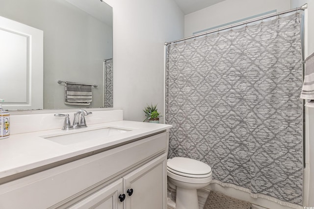 10141 Hamilton Branch Loop, Myrtle Beach, SC 29579 - bathroom featuring toilet, a shower with shower curtain, and vanity