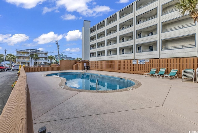 pool with fence