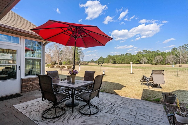 view of patio / terrace featuring outdoor dining area