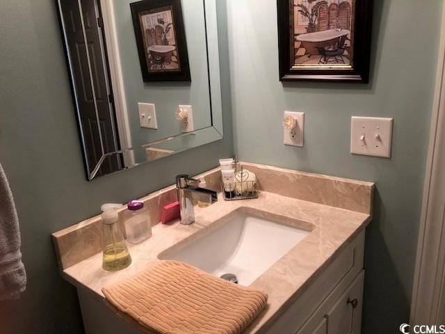 bathroom with vanity