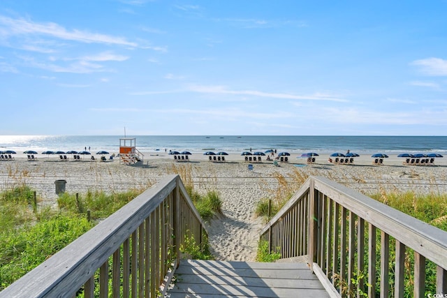 water view with a beach view