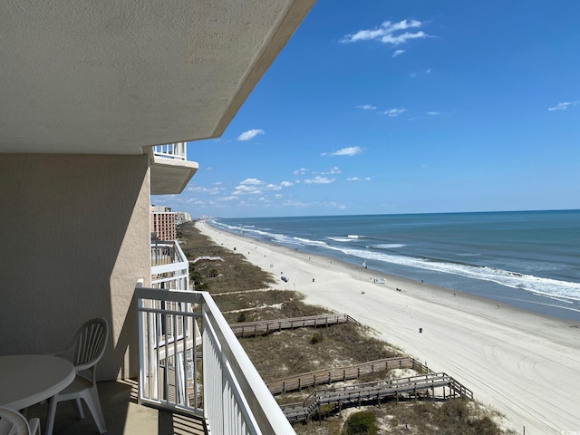 1625 S Ocean Blvd Unit 802, North Myrtle Beach, SC 29582 - balcony featuring view of water and beach