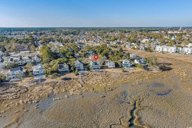 bird's eye view with a residential view