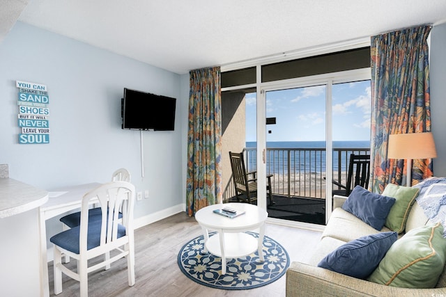 161 Seawatch Dr Unit 808, Myrtle Beach, SC 29572 - living room with wood finished floors and an office area
