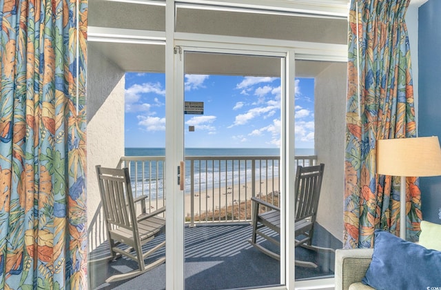 161 Seawatch Dr Unit 808, Myrtle Beach, SC 29572 - balcony featuring a view of the beach and a water view