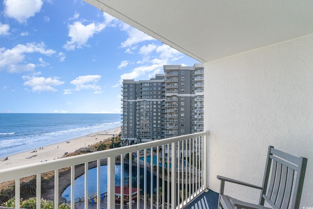 161 Seawatch Dr Unit 808, Myrtle Beach, SC 29572 - balcony with view of water and beach