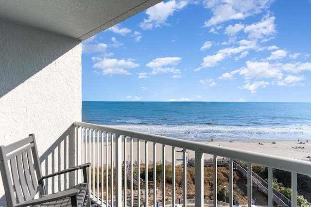 161 Seawatch Dr Unit 808, Myrtle Beach, SC 29572 - balcony featuring a beach view and a water view