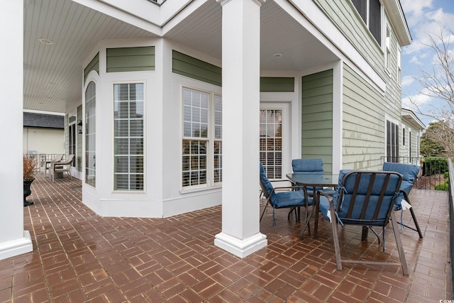 view of patio / terrace featuring outdoor dining area