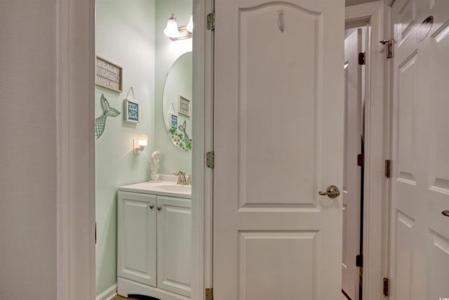 bathroom featuring vanity