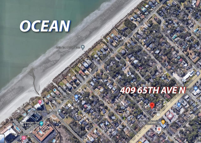 409 65th Ave N, Myrtle Beach, SC 29572 - aerial view of property's location