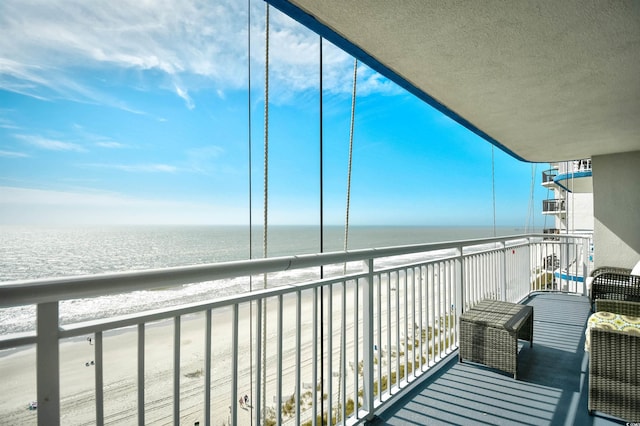 2007 S Ocean Blvd Unit 1106, Myrtle Beach, SC 29577 - balcony featuring a water view