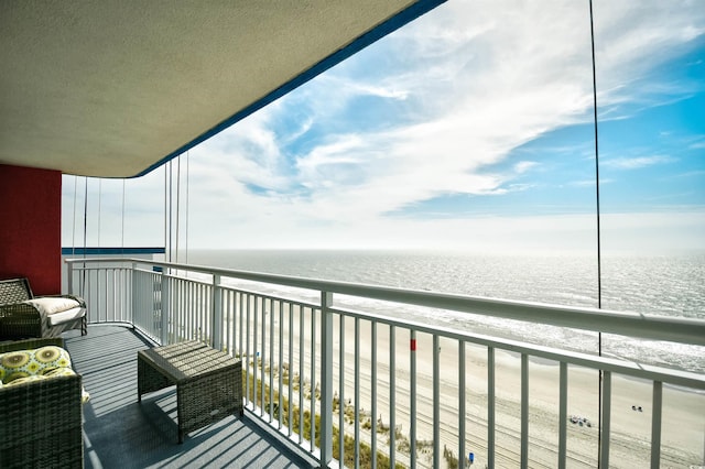 2007 S Ocean Blvd Unit 1106, Myrtle Beach, SC 29577 - balcony featuring a water view