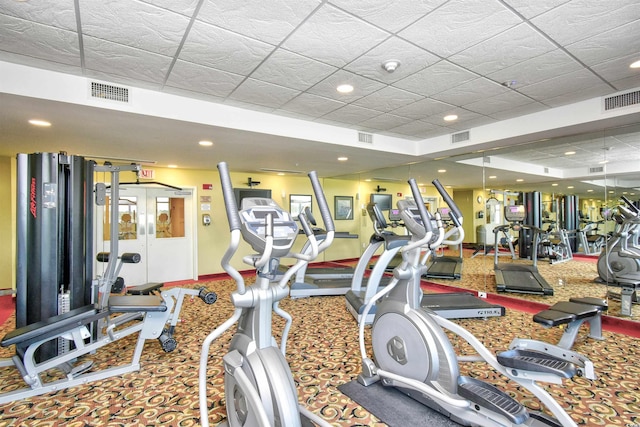 2007 S Ocean Blvd Unit 1106, Myrtle Beach, SC 29577 - gym with recessed lighting and baseboards