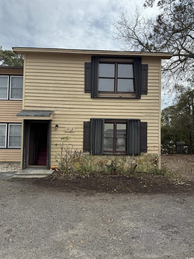 view of front of home