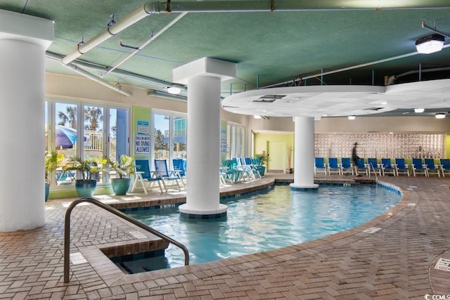 300 N Ocean Blvd Unit 731, North Myrtle Beach, SC 29582 - indoor pool with a patio area