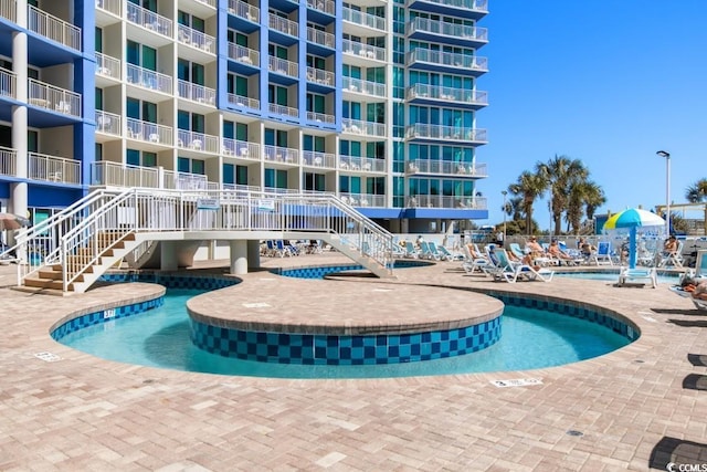 300 N Ocean Blvd Unit 731, North Myrtle Beach, SC 29582 - community pool featuring a patio
