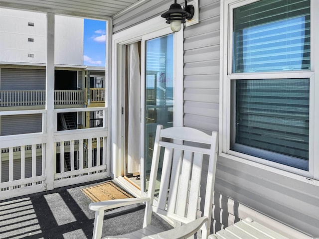 view of balcony