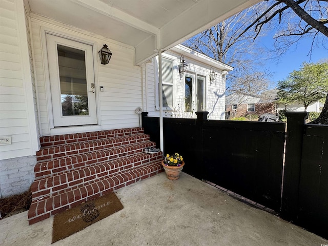 view of patio / terrace with fence