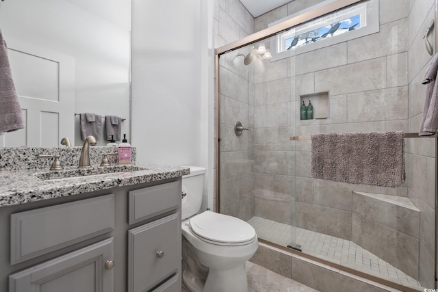 2406 Seabreeze Pl, Myrtle Beach, SC 29577 - full bathroom with vanity and a stall shower