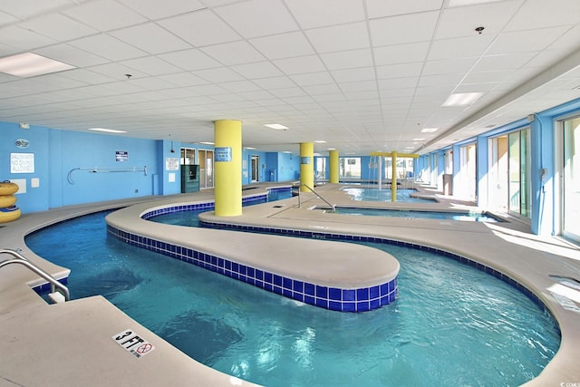 2501 S Ocean Blvd Unit 201, Myrtle Beach, SC 29577 - indoor community pool featuring an in-ground hot tub