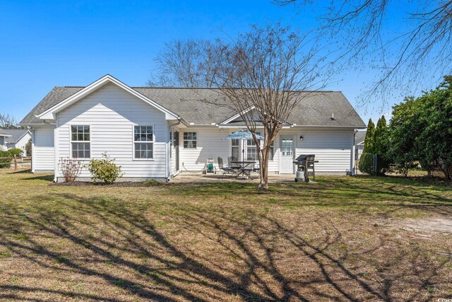 2029 Hawksmoor Dr, Conway, SC 29526 - back of property featuring a patio, a yard, and fence