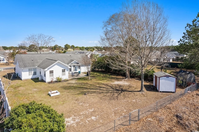 2029 Hawksmoor Dr, Conway, SC 29526 - exterior space featuring a storage shed, fence, an outdoor structure, and a yard
