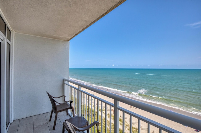 2201 S Ocean Blvd Unit 1707, Myrtle Beach, SC 29577 - balcony with view of water and beach