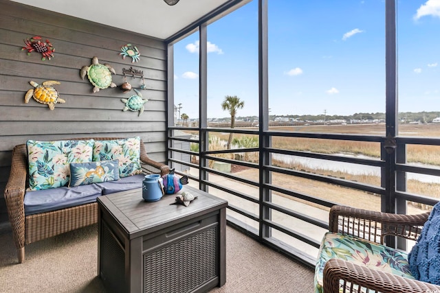 sunroom featuring plenty of natural light