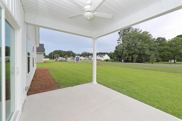 495 Wagner Cir, Conway, SC 29526 - view of patio featuring a ceiling fan