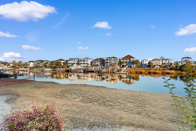 water view featuring a residential view