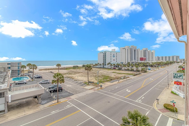 2710 S Ocean Blvd Unit 404, Myrtle Beach, SC 29577 - birds eye view of property with a water view and a view of the beach