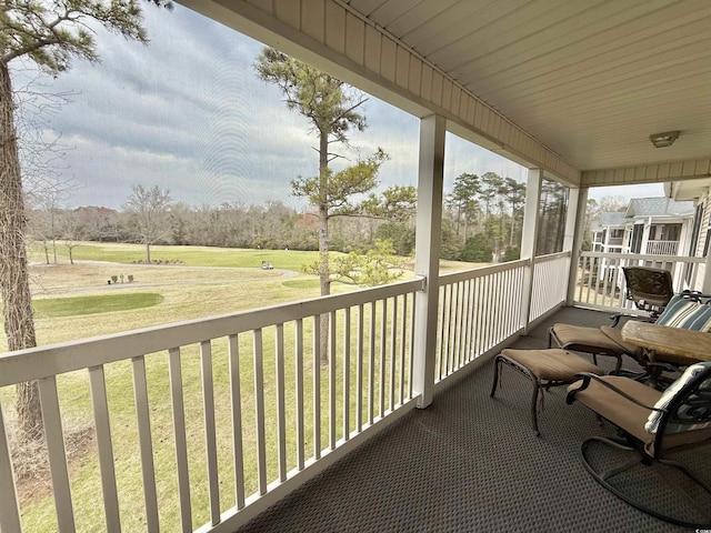 view of balcony