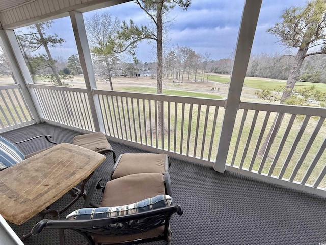 view of sunroom