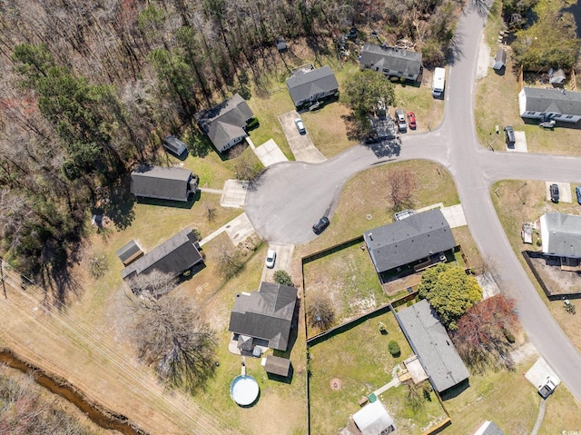 bird's eye view featuring a residential view