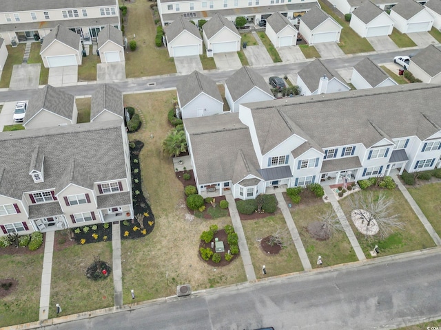 drone / aerial view with a residential view