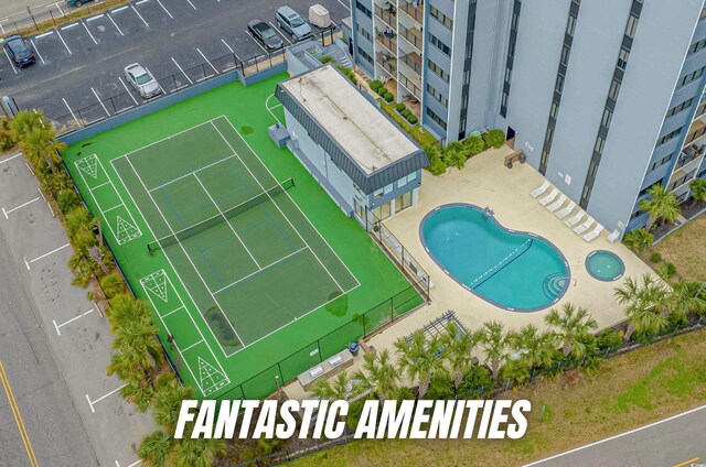 601 Mitchell Dr Unit 203, Myrtle Beach, SC 29577 - aerial view of a pool