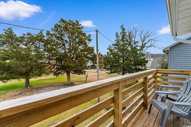 view of wooden terrace