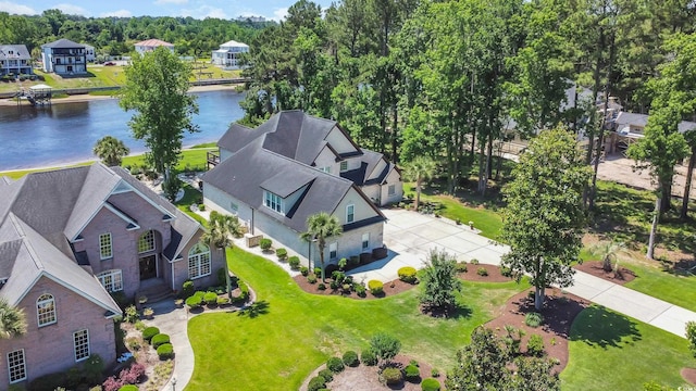 9785 Anchor Dr, Longs, SC 29568 - aerial view of residential area featuring a large body of water