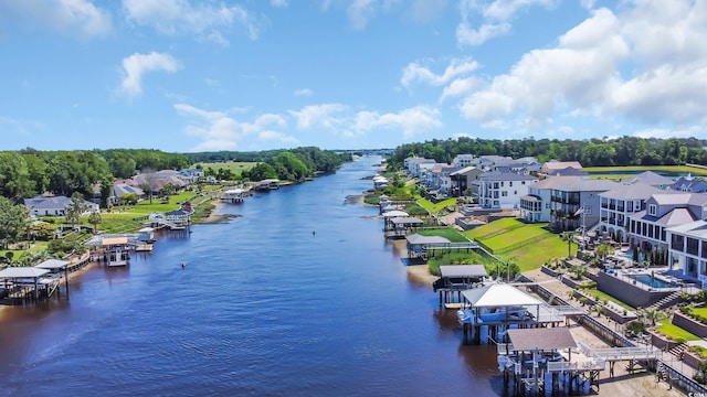 9785 Anchor Dr, Longs, SC 29568 - aerial perspective of suburban area featuring a large body of water