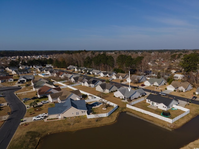 aerial view featuring a residential view