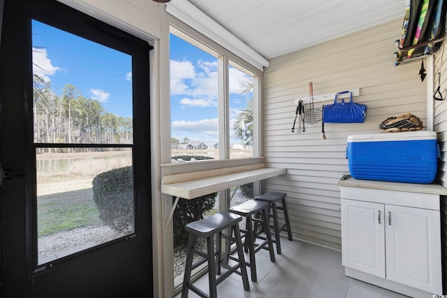 view of sunroom