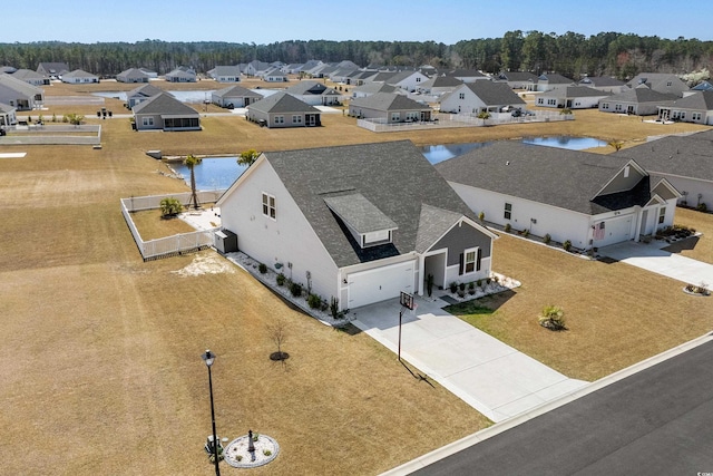 drone / aerial view featuring a residential view