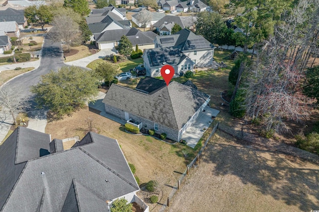 drone / aerial view featuring a residential view