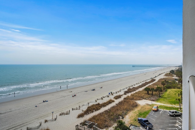 water view featuring a view of the beach