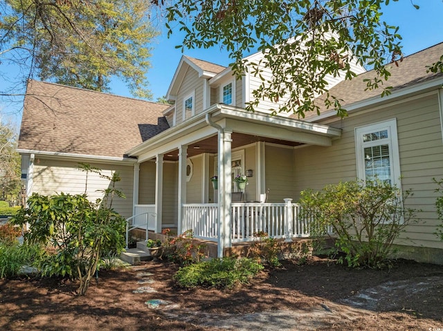 view of front of house with covered porch