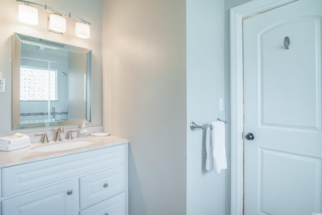 162 Norris Dr, Pawleys Island, SC 29585 - bathroom featuring walk in shower and vanity